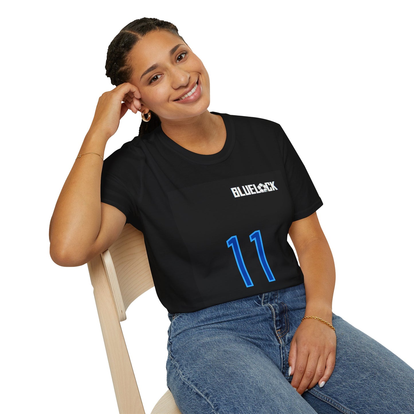 Unisex Softstyle T-Shirt - BLUELLOCK ISAGI Graphic Tee for Anime Fans