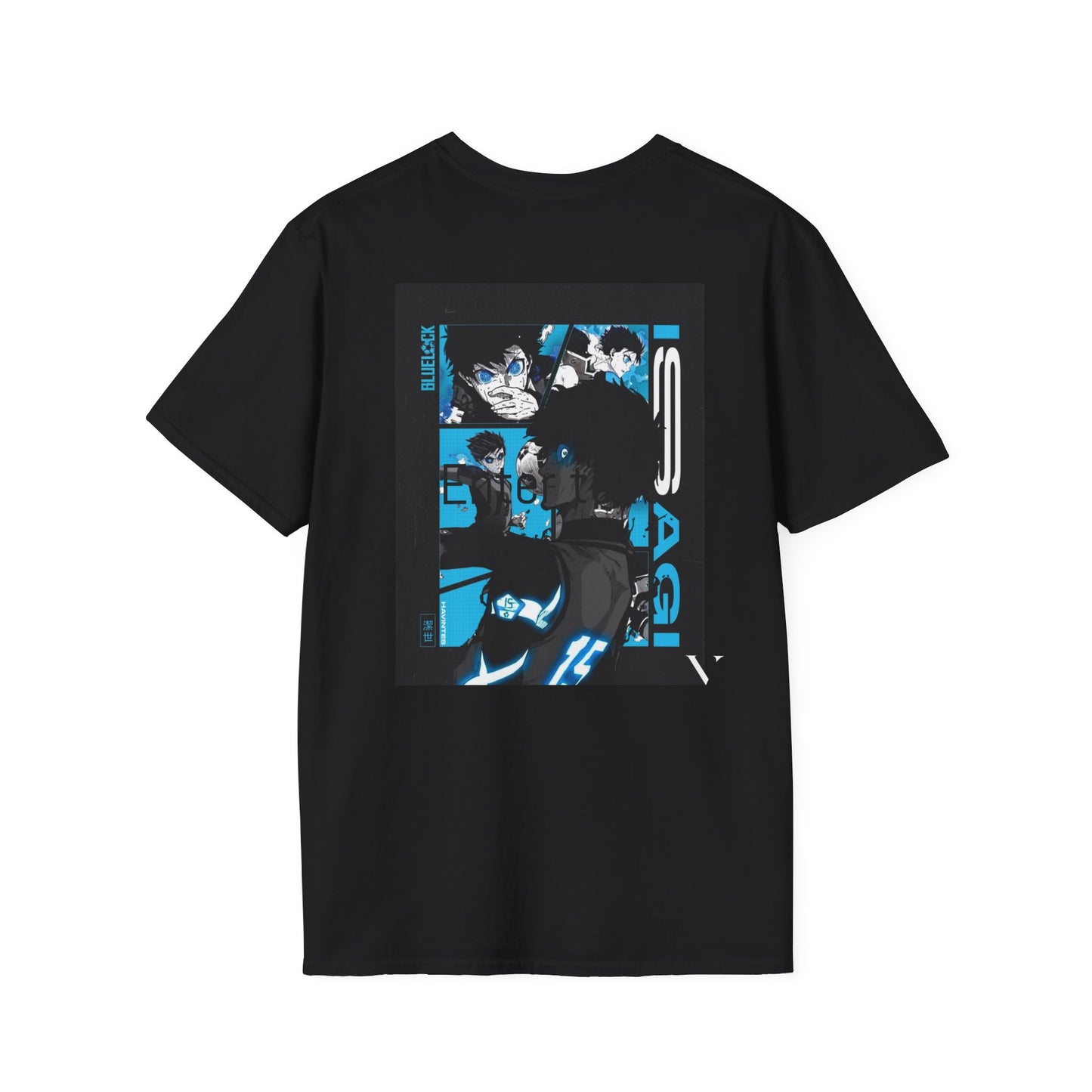 Unisex Softstyle T-Shirt - BLUELLOCK ISAGI Graphic Tee for Anime Fans