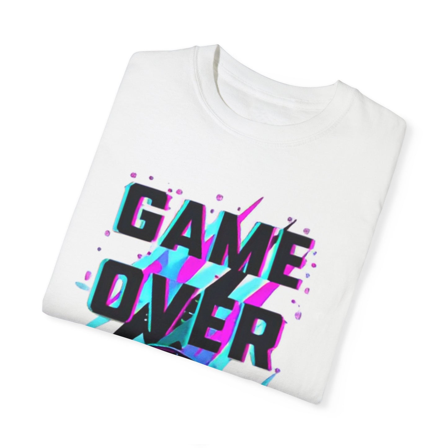 Unisex Game Over Graphic T-Shirt - Stylish Skull Design for Gamers